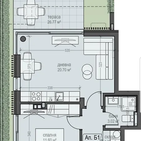 Apartment сарафово лукс гарден първа линия Burgas
